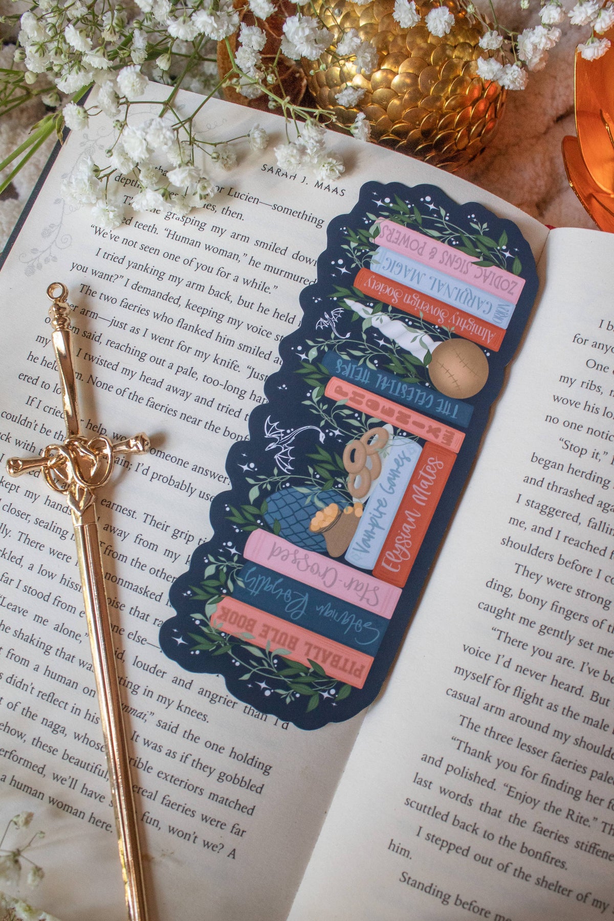 Zodiac Academy Bookshelf Die-Cut Bookmark