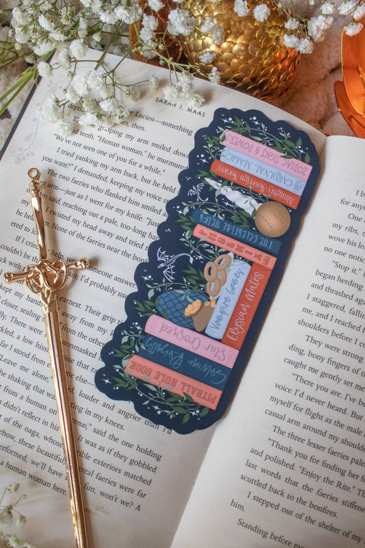 Zodiac Academy Bookshelf Die-Cut Bookmark