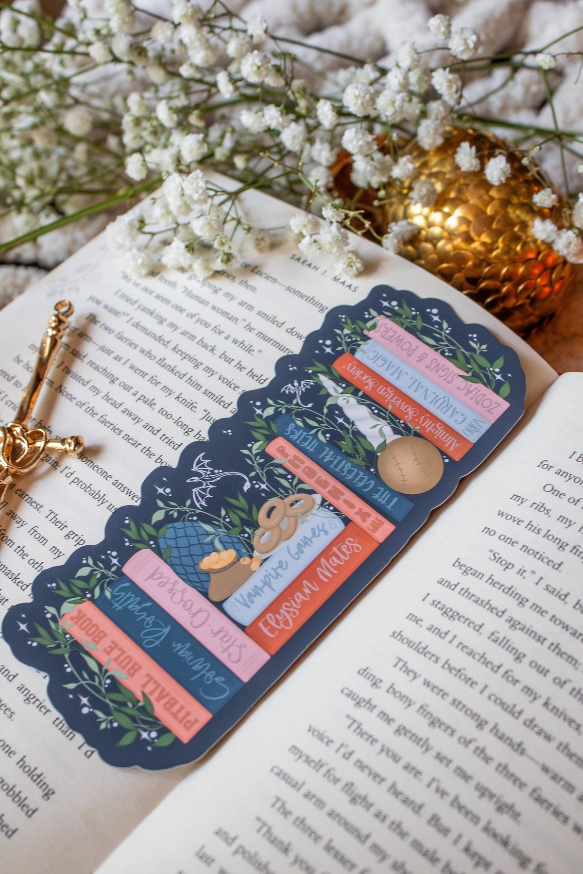 Zodiac Academy Bookshelf Die-Cut Bookmark